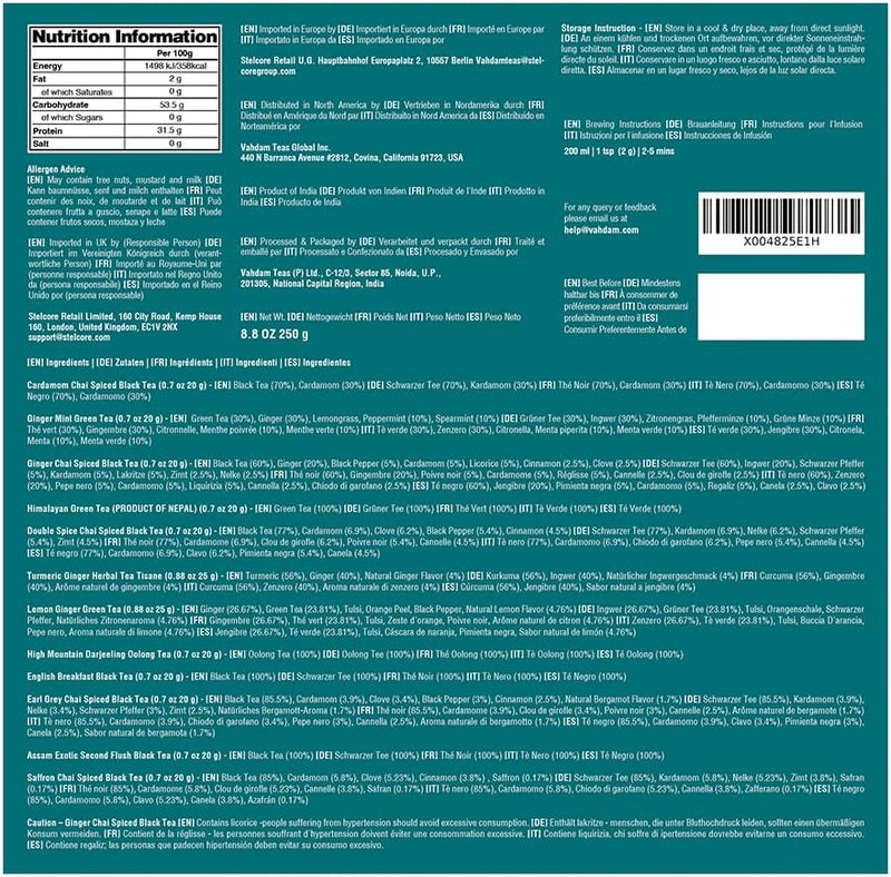 Vahdam Teas BLOOM 12 Caddy Gift Set - Assorted Loose Leaf Teas - Image 2